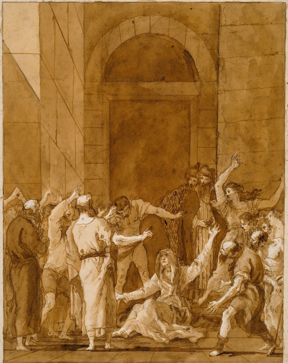 La resurrezione di Tabita da Giovanni Domenico Tiepolo