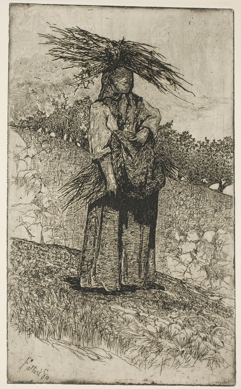 Boscaiola da Giovanni Fattori