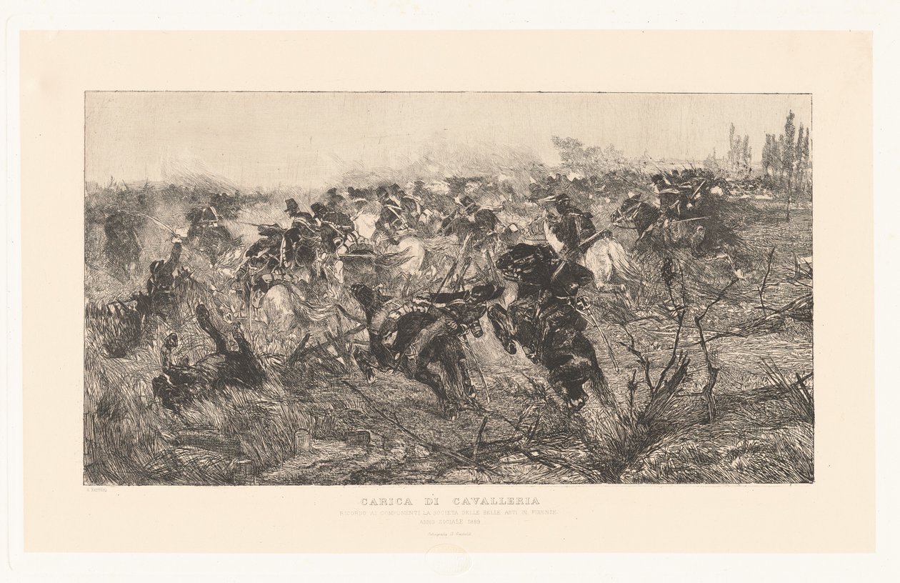 Carica di Cavalleria da Giovanni Fattori