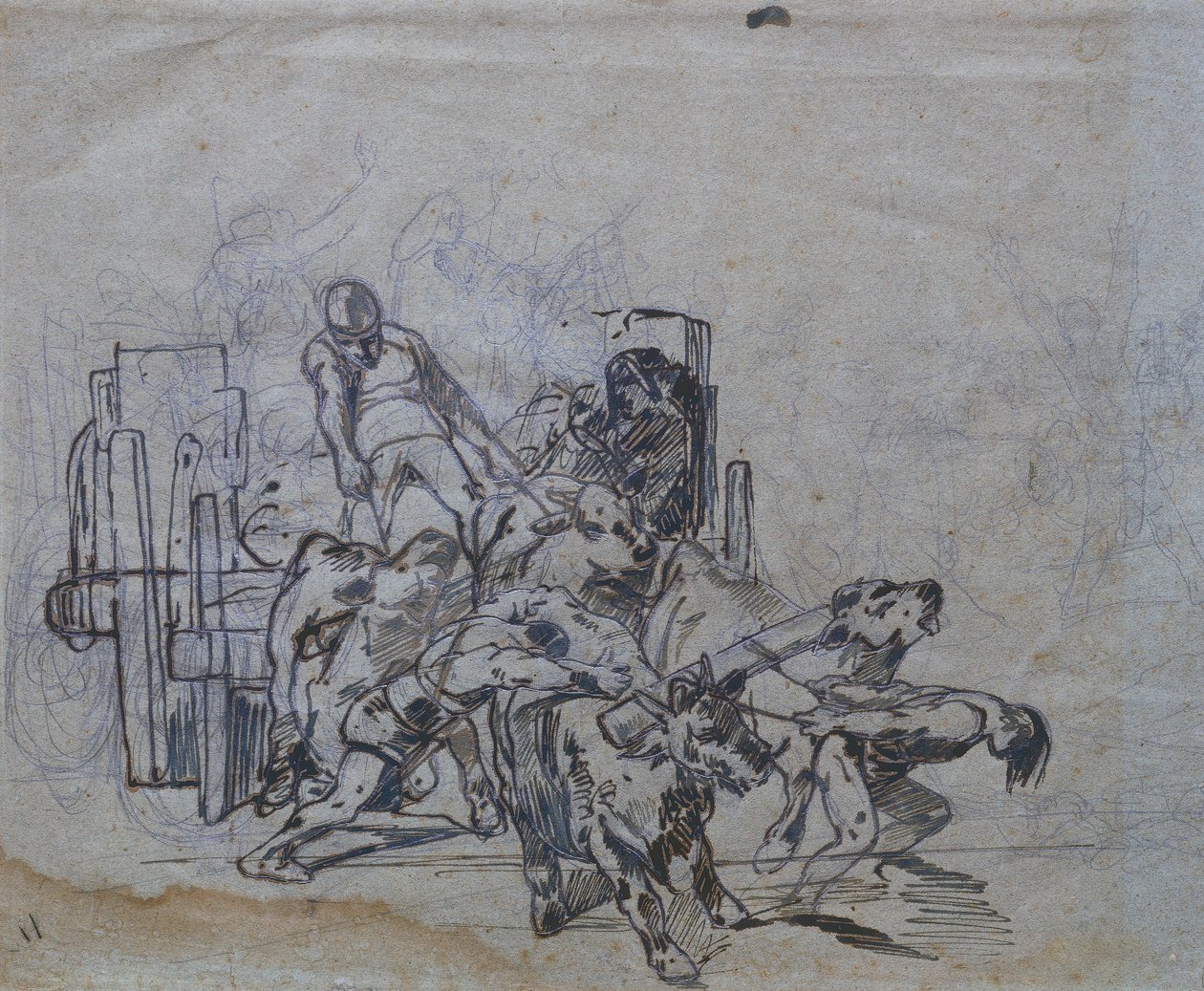 Carro con quattro buoi da Giovanni Fattori