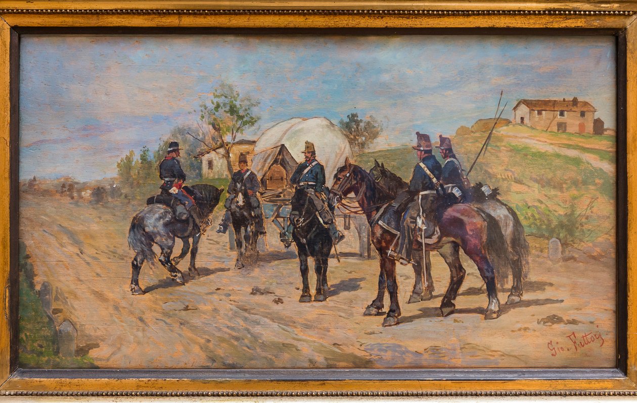 Cavalleria a riposo da Giovanni Fattori