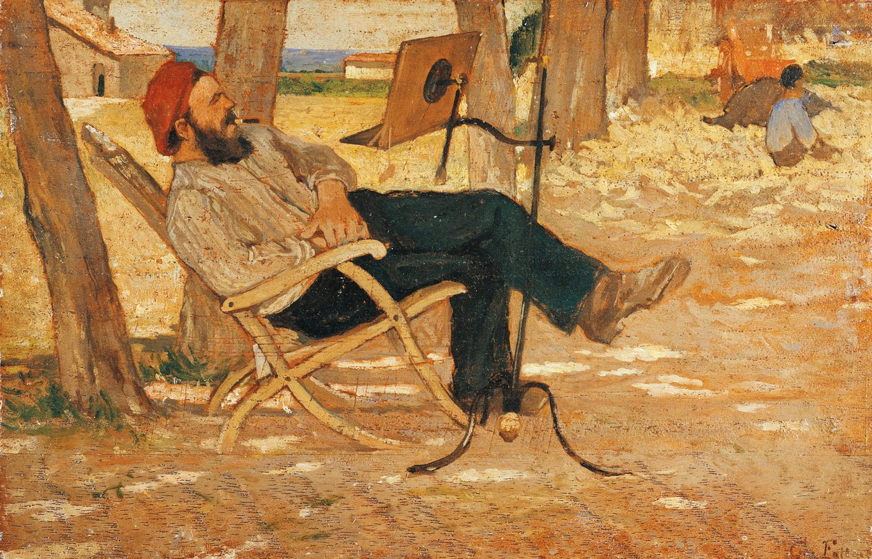 Diego Martelli a Castiglioncello da Giovanni Fattori