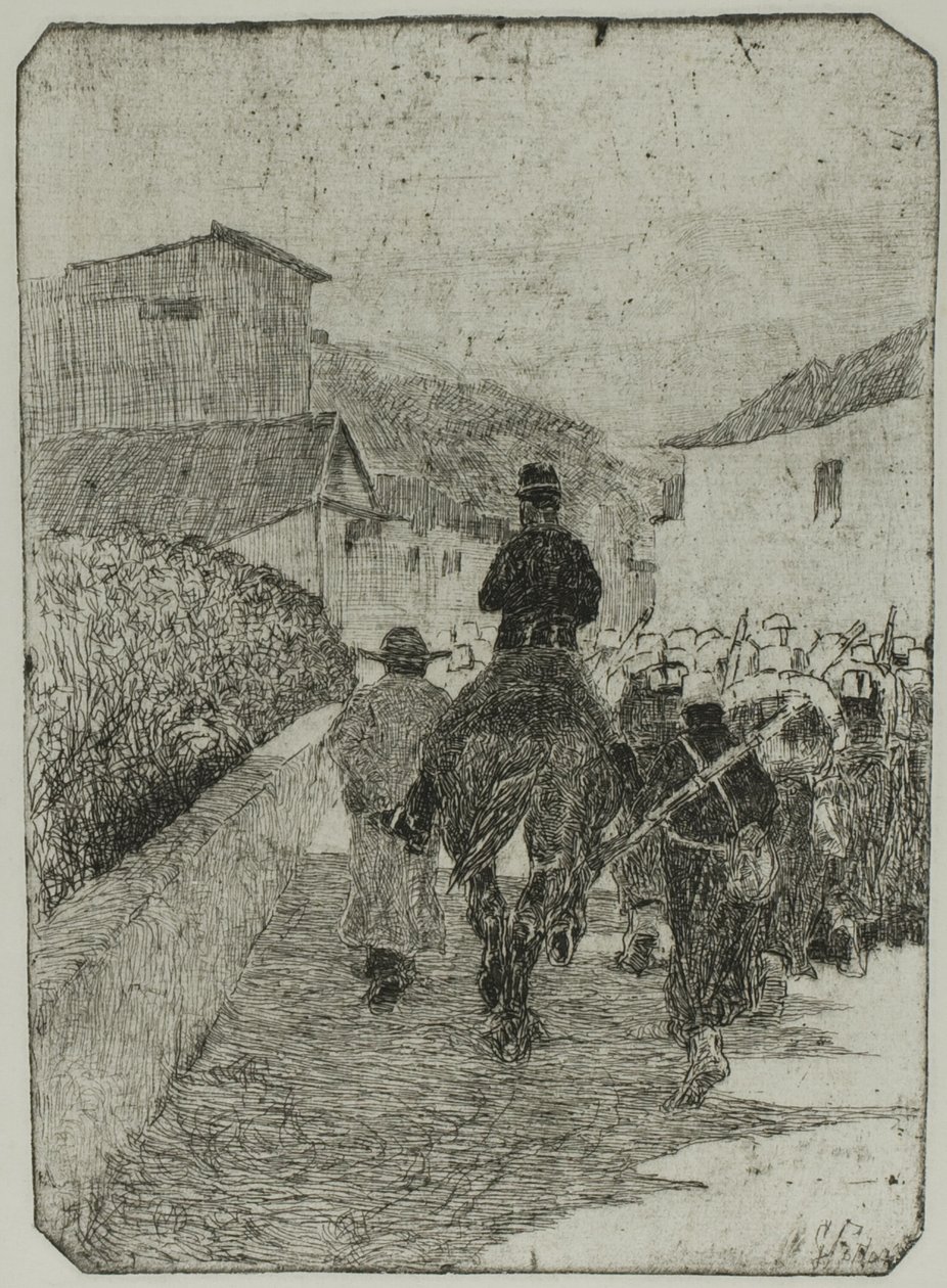 Passeggiata militare da Giovanni Fattori