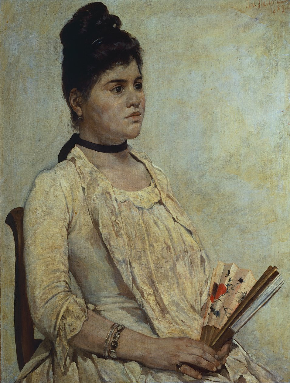 Ritratto della figliastra Giulia Marinelli da Giovanni Fattori