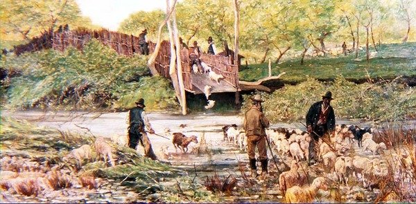 Il Salto della Pecora da Giovanni Fattori