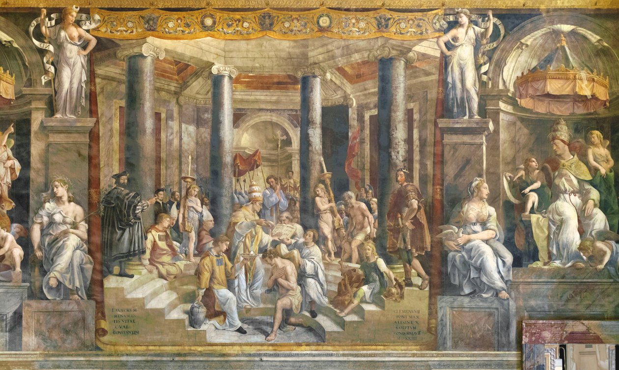 Il Battesimo di Costantino da Giovanni Francesco (c.1488 1528) Penni