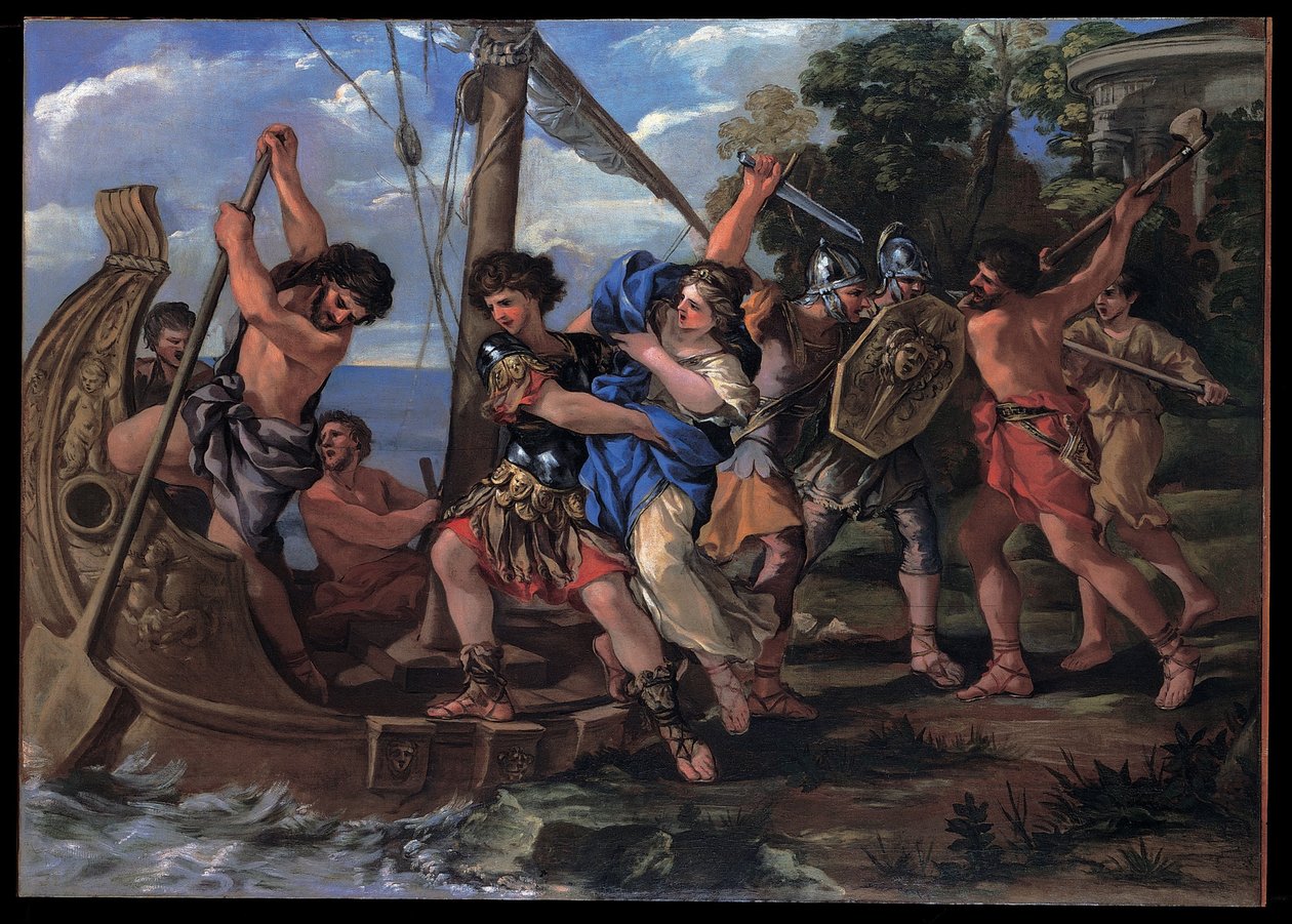 Il rapimento di Elena da Giovanni Francesco Romanelli