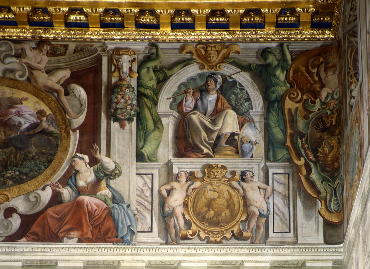 Dettaglio dal fregio, Sala dei Corazzieri da Giovanni Lanfranco