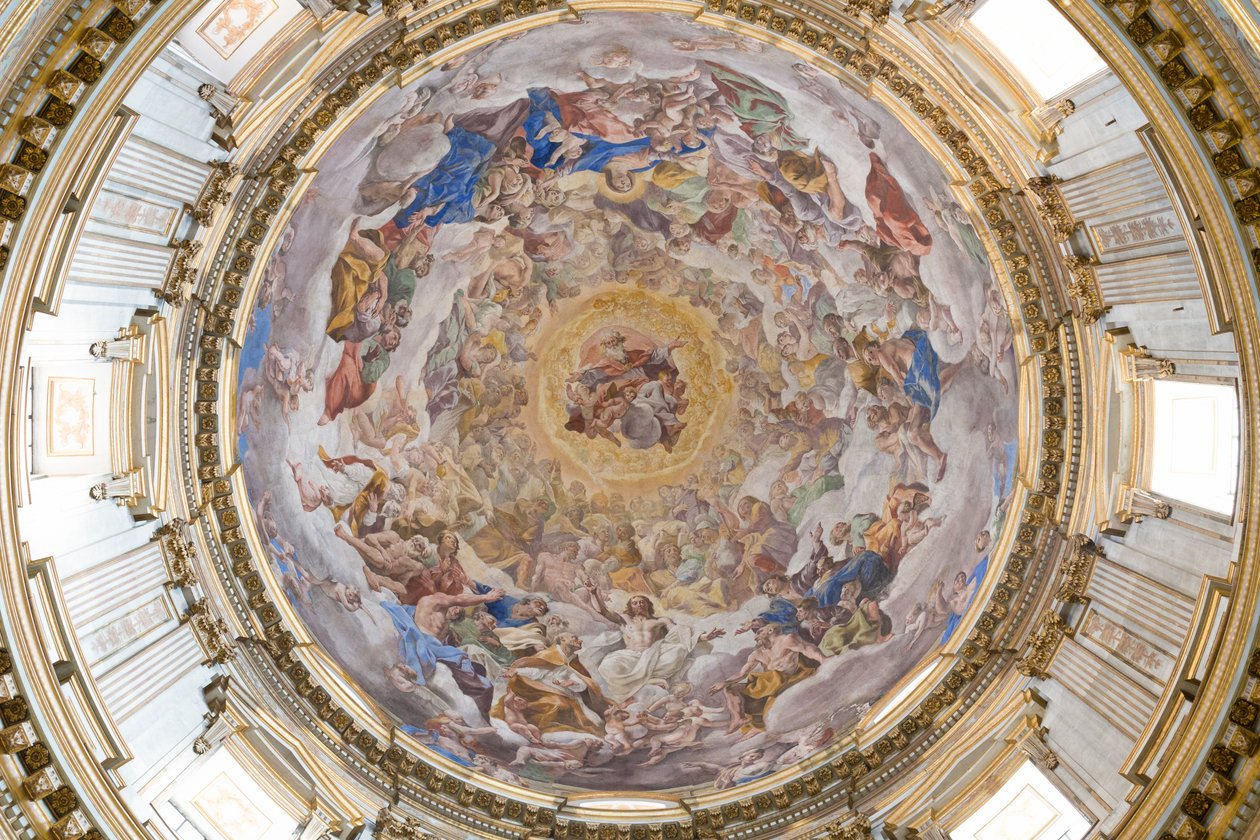 Cupola del Duomo di Napoli, Napoli, Italia da Giovanni Lanfranco