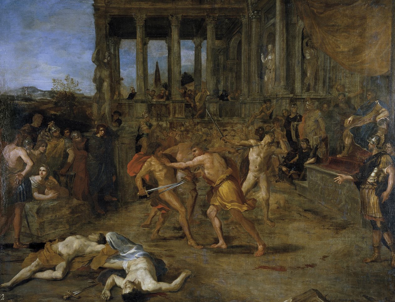 Combattimenti di gladiatori da Giovanni Lanfranco