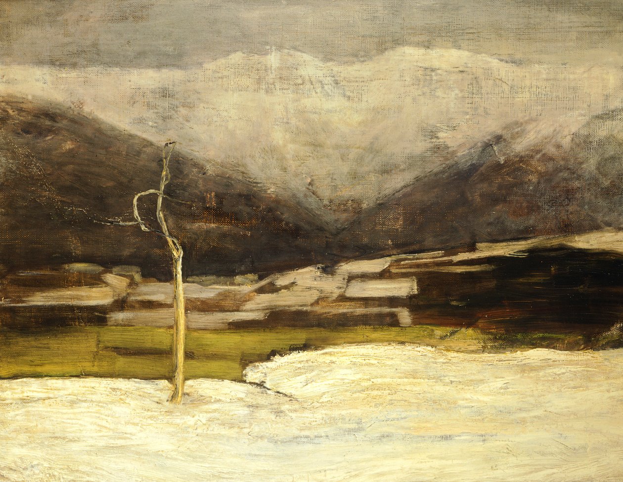 Paesaggio di Savognino da Giovanni Segantini