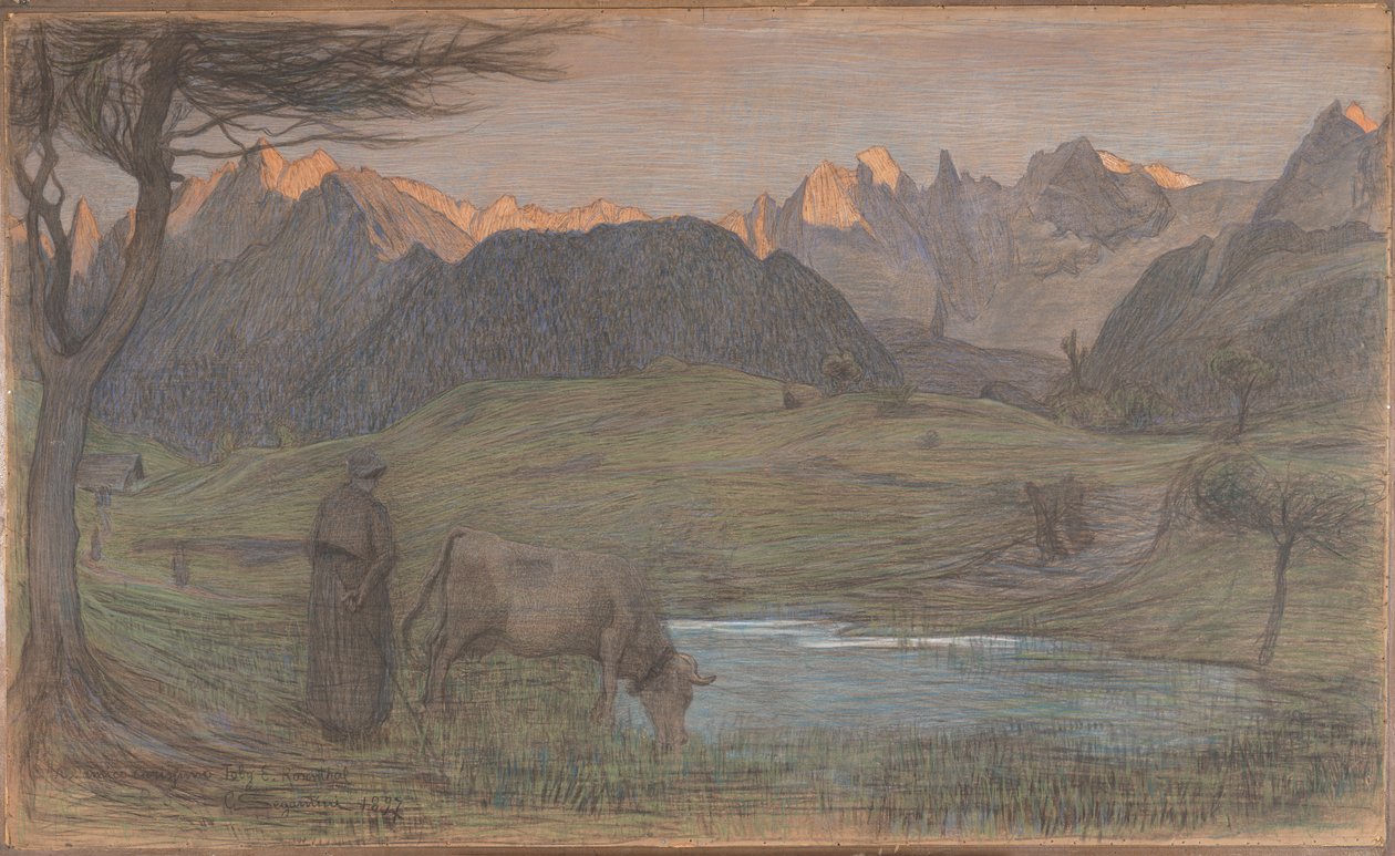 Studio per "La Vita da Giovanni Segantini