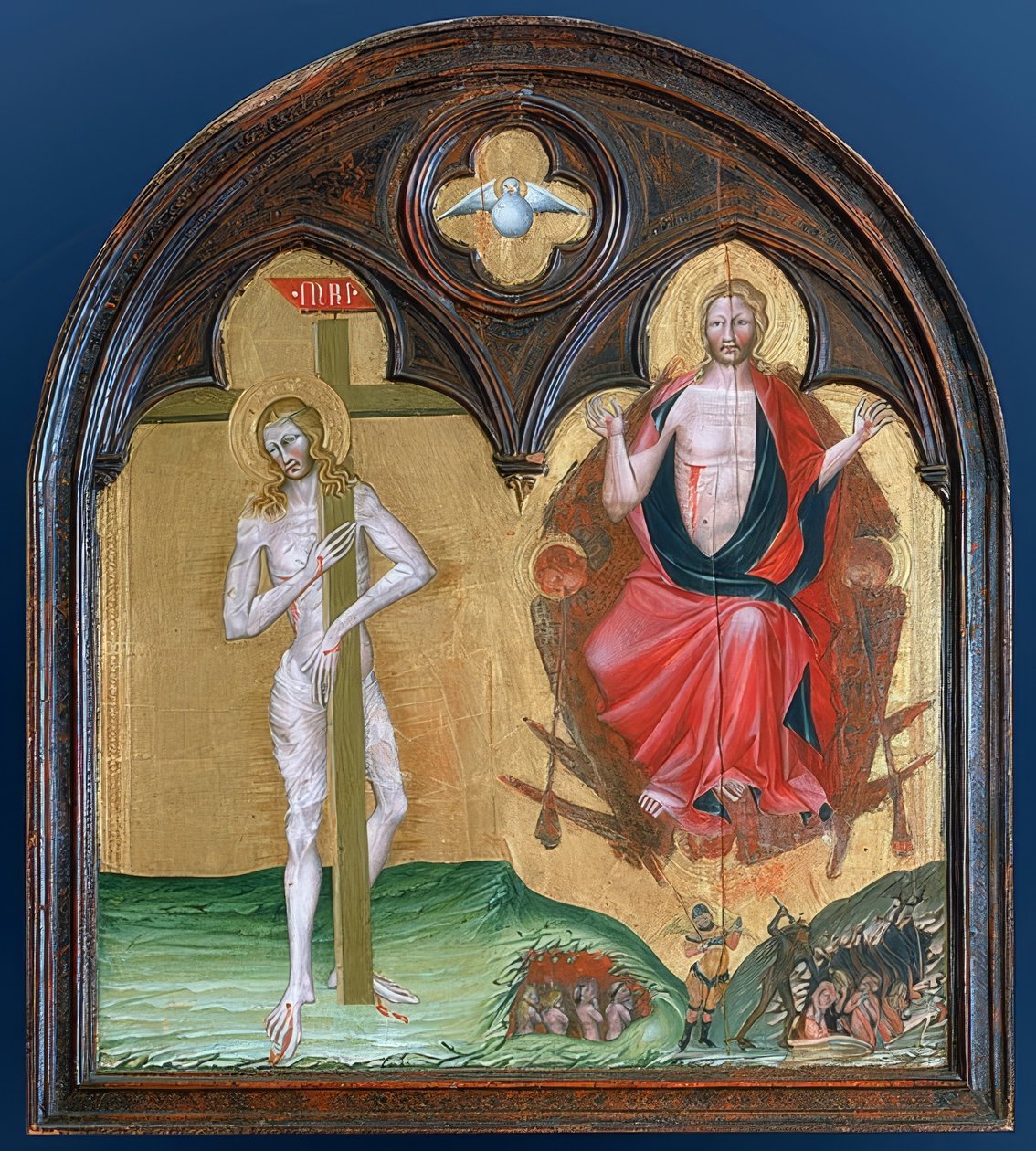 Il Cristo sofferente e trionfante da Giovanni di Paolo