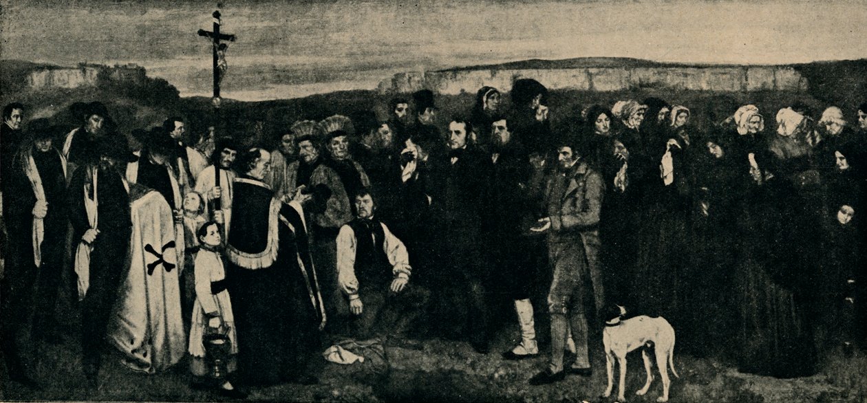 Funerale a Ornans, c1850, 1935 da Giraudon