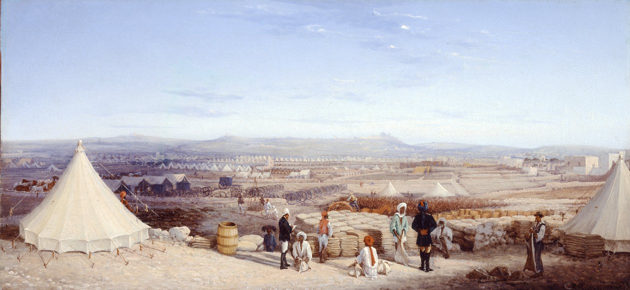 Campo di cavalleria indiana, Malta, 1878 da Girolamo Gianni