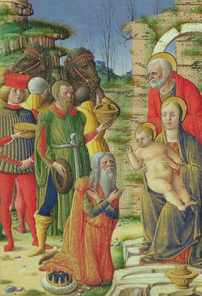 Adorazione dei Magi, c.1465 da Girolamo da Cremona