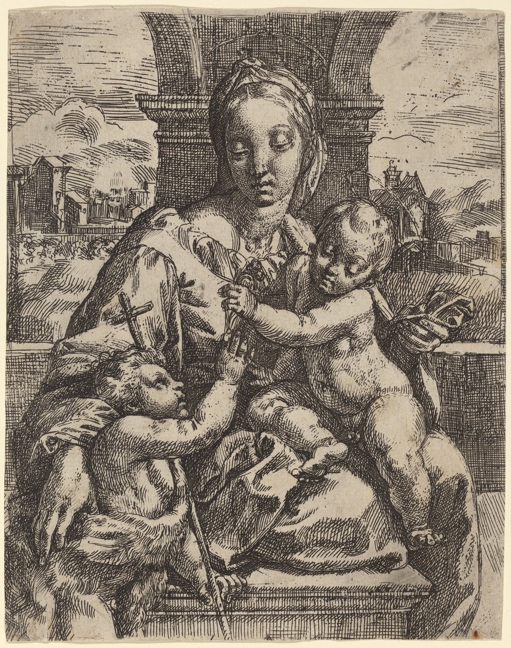 Madonna Aldobrandini da Girolamo Imperiale I after Raphael