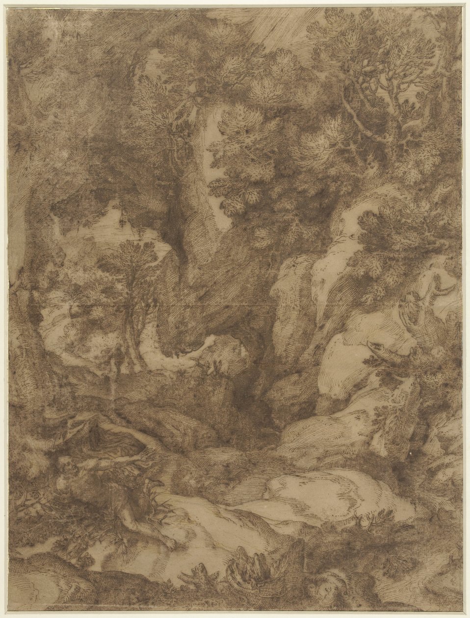 San Benedetto in un paesaggio da Girolamo Muziano