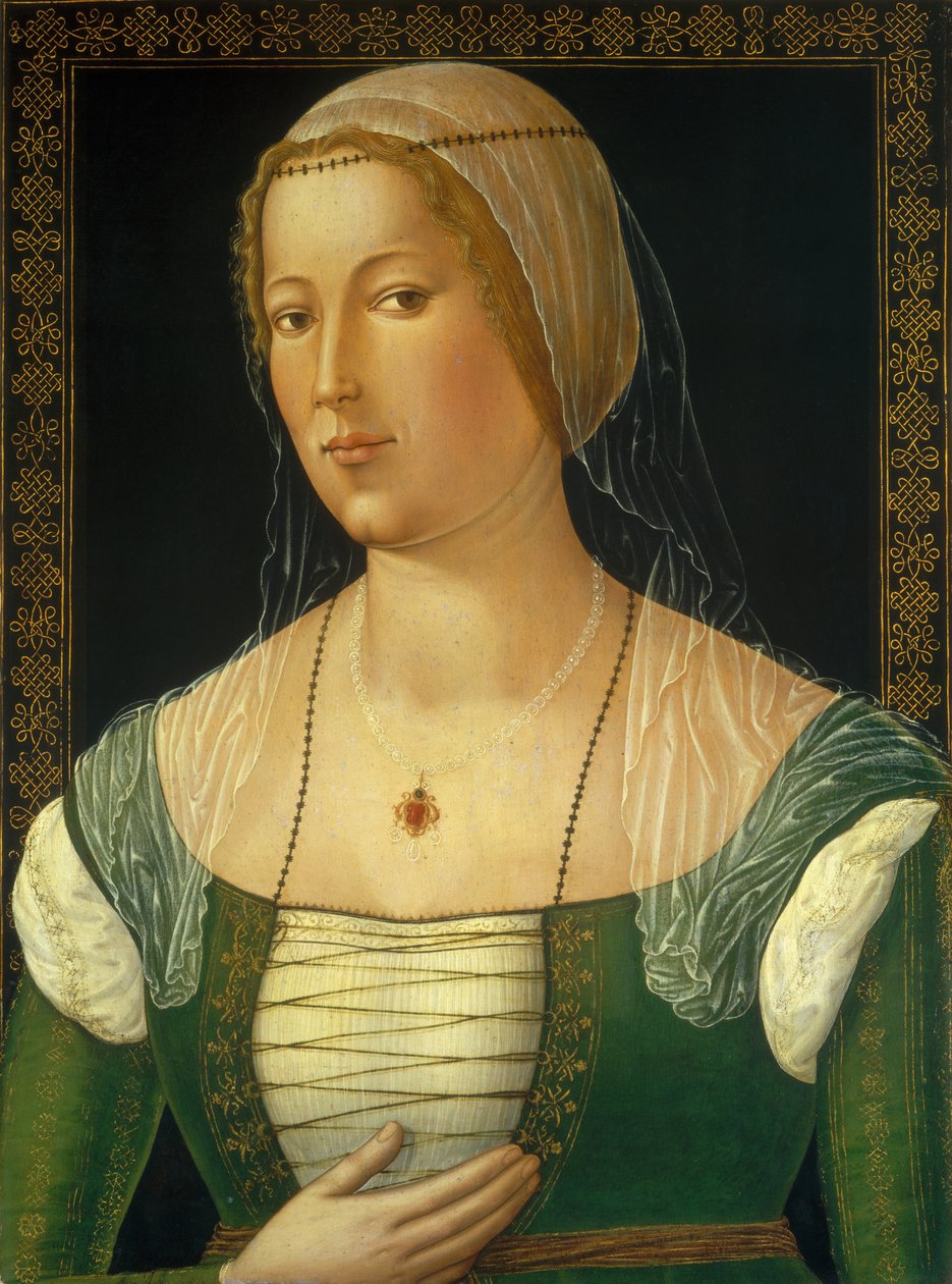 Ritratto di una giovane donna da Girolamo di Benvenuto