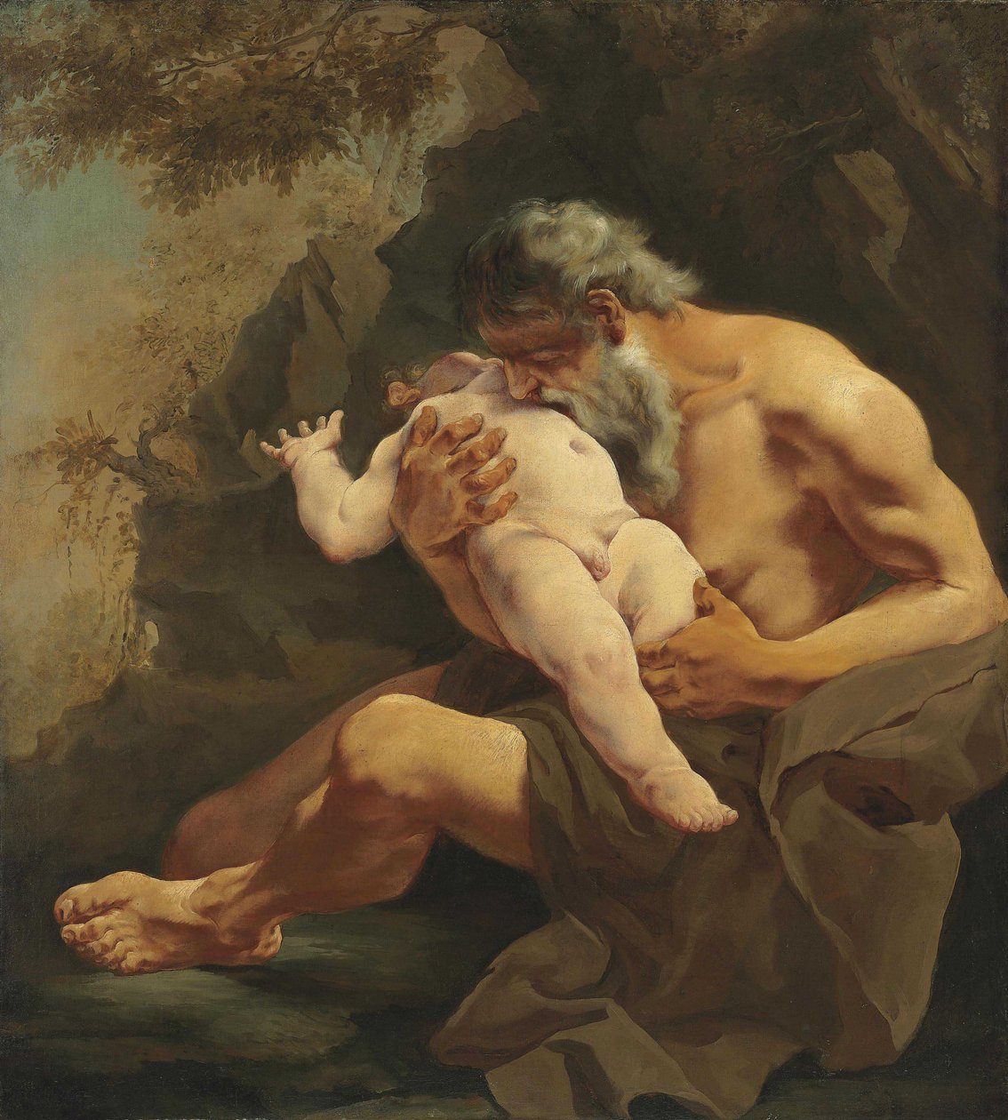 Saturno che divora suo figlio da Giulia Lama