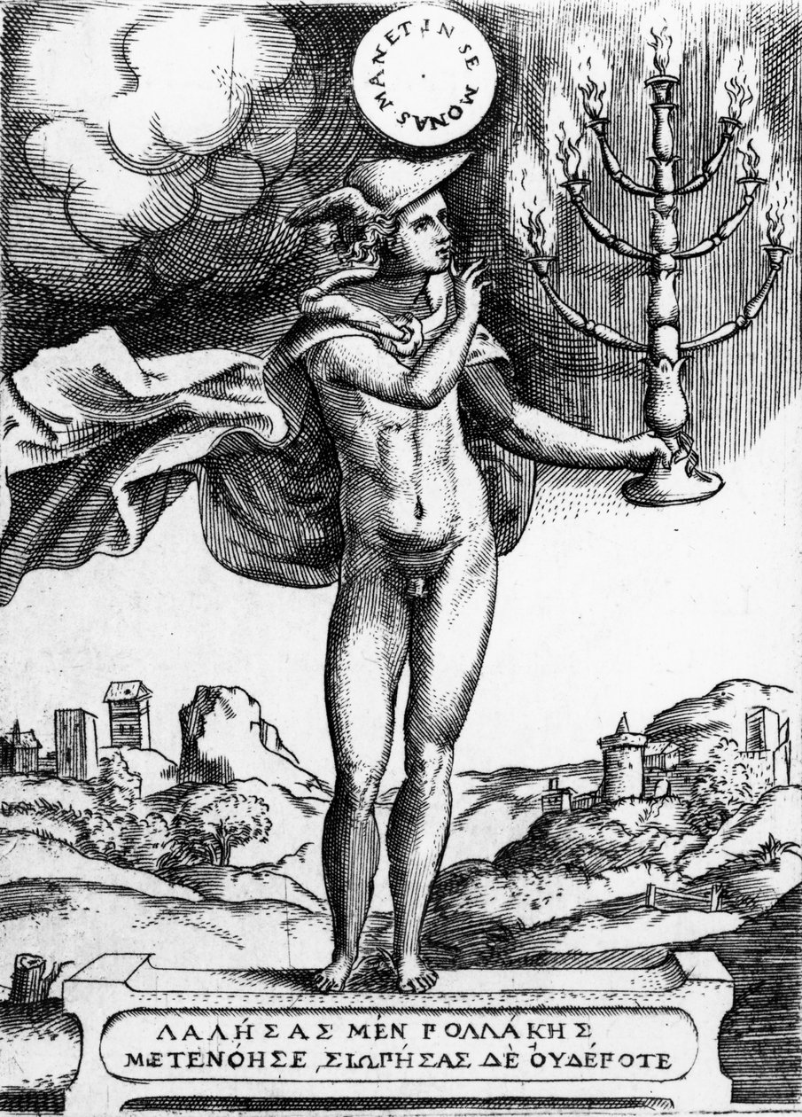 Ermes (incisione) da Giulio Bonasone