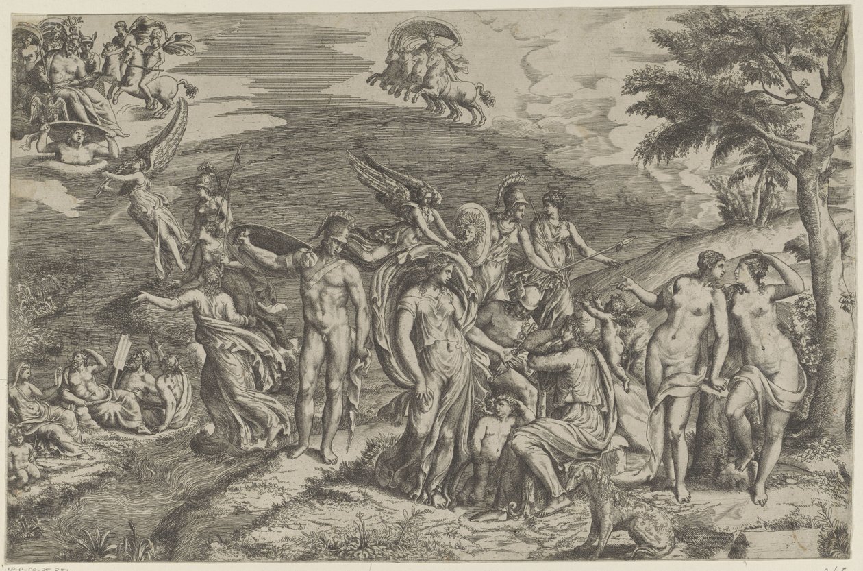 Il giudizio di Paride da Giulio Bonasone
