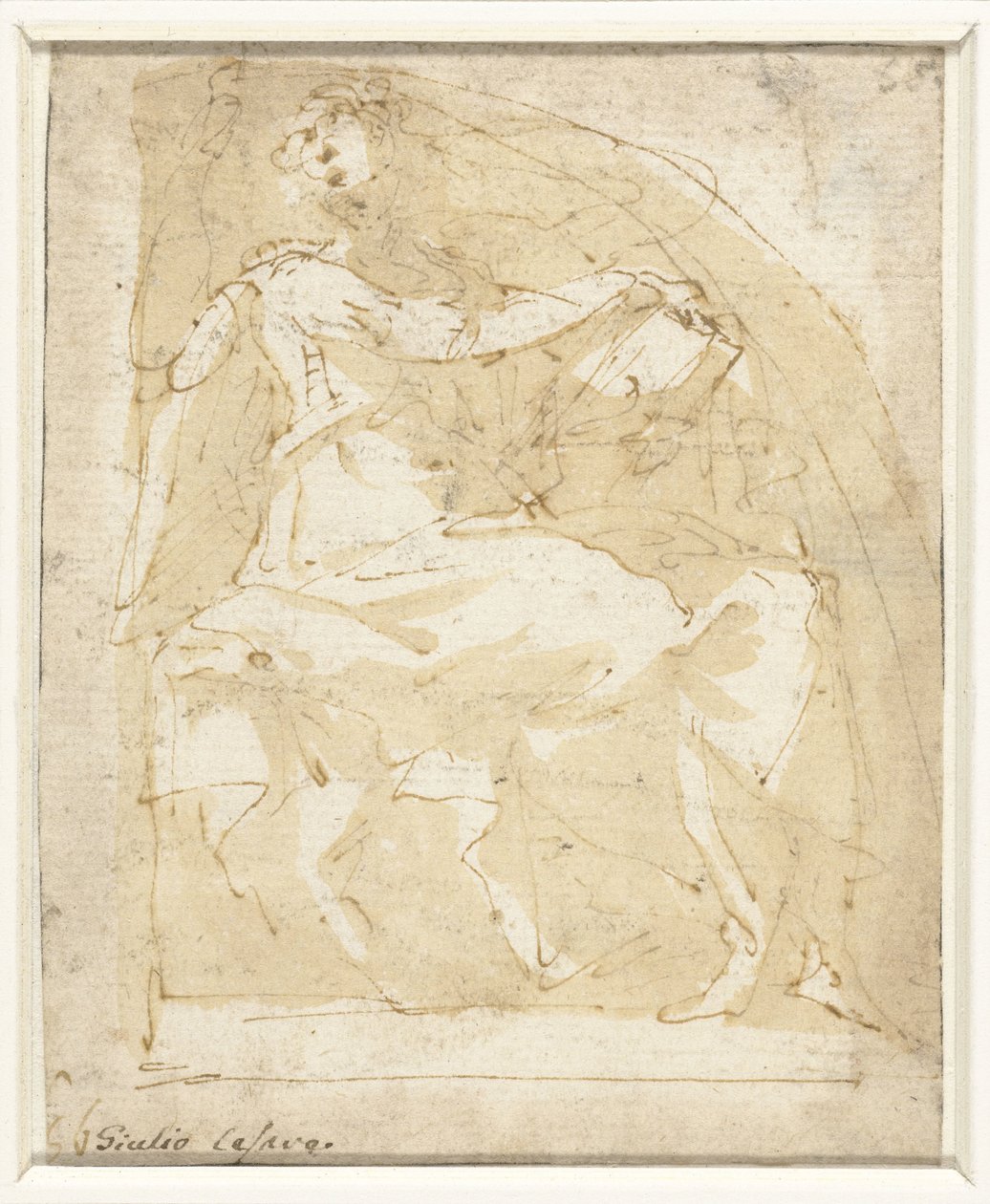 Angelo con un libro da Giulio Cesare Procaccini