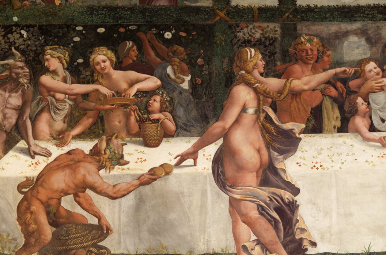 Festa di nozze di Cupido e Psiche (dettaglio) da Giulio Romano