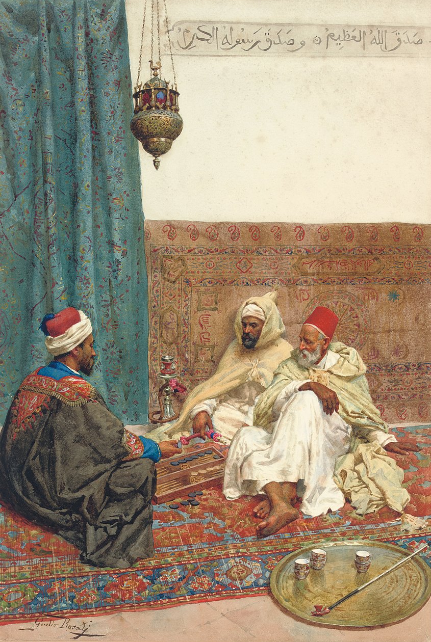 Una partita di Tavli da Giulio Rosati