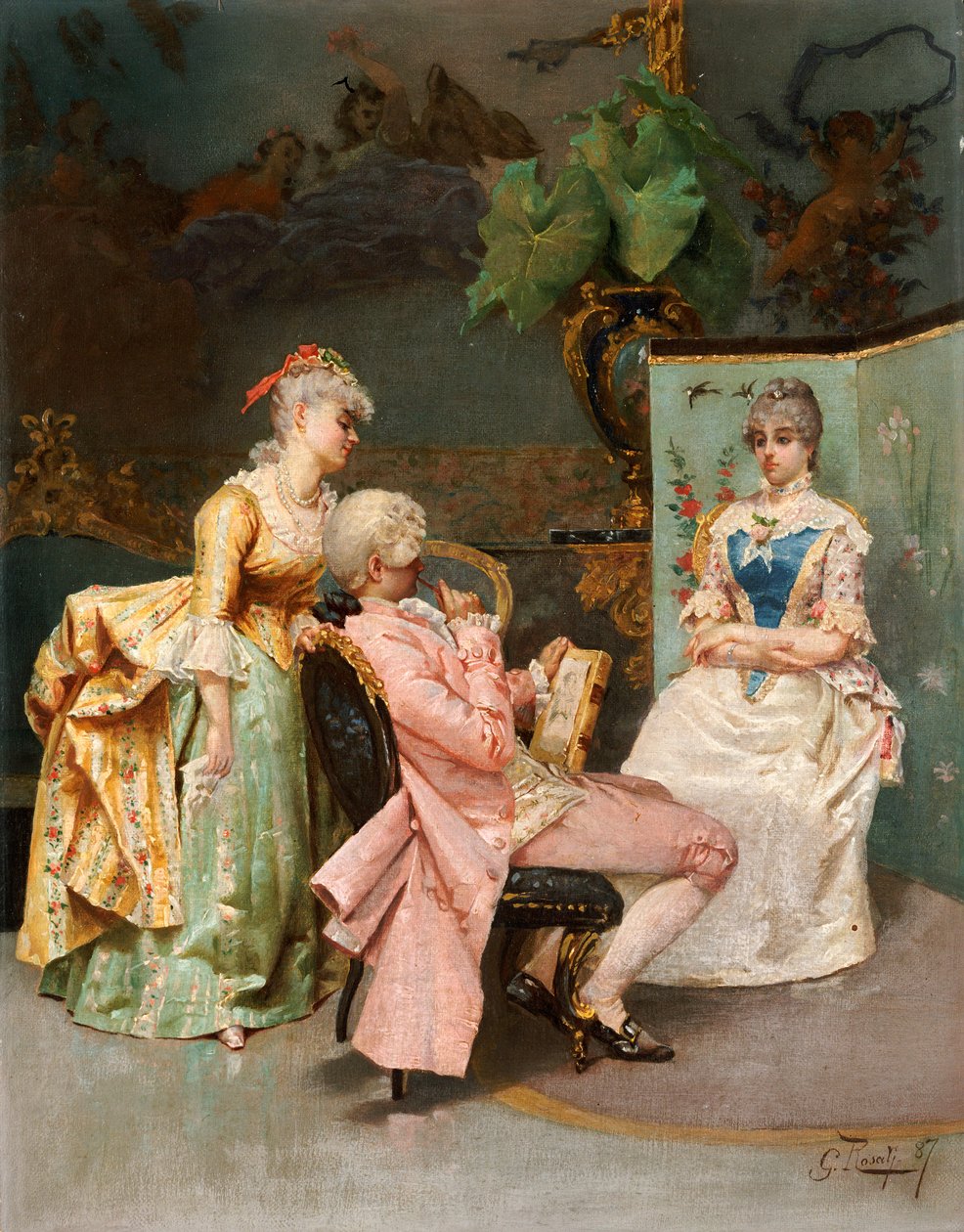 La seduta, 1887 da Giulio Rosati