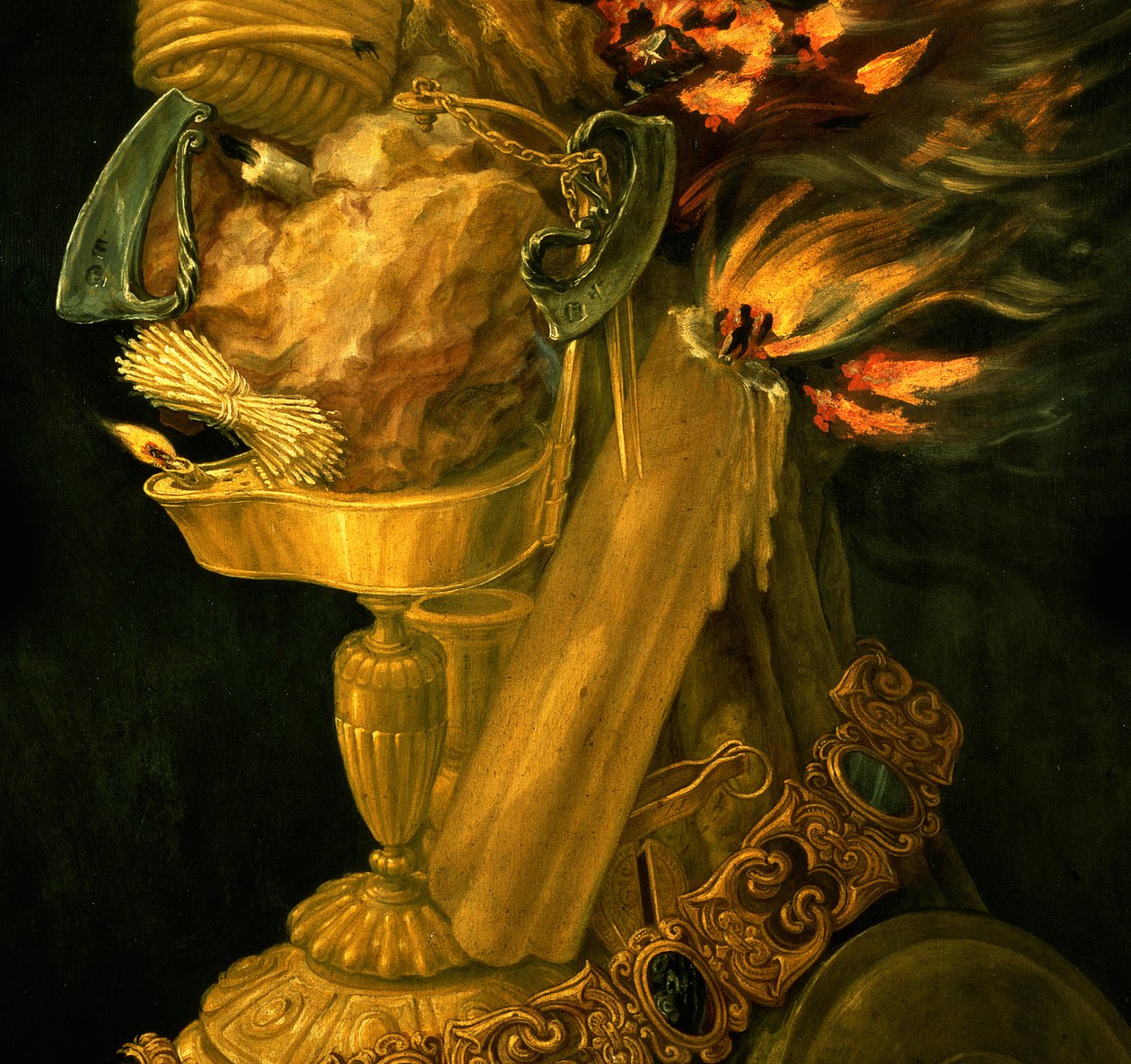 Fuoco (dettaglio) da Giuseppe Arcimboldo