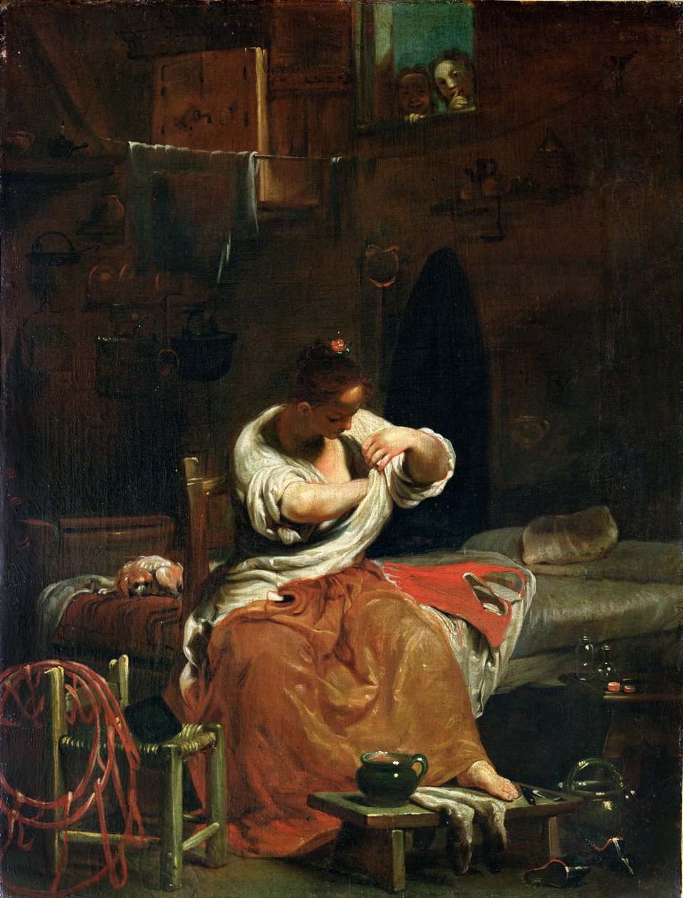 La pulce, c.1715-20 da Giuseppe Maria Crespi
