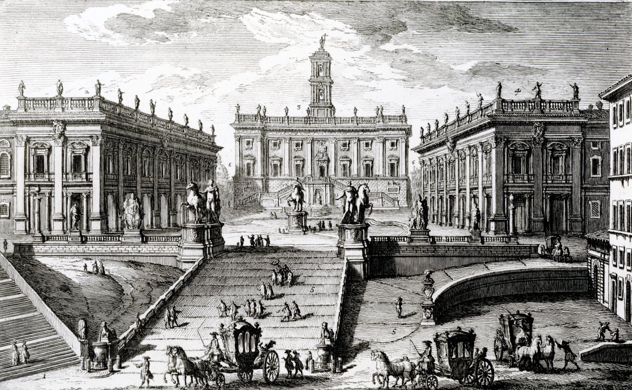 Piazza del Campidoglio da Giuseppe Vasi