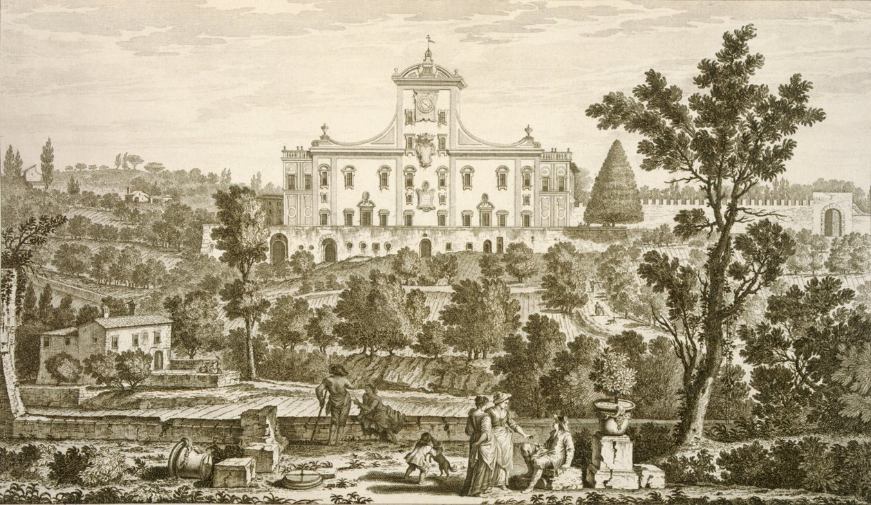 Villa Ricci a Pozzolatico da Giuseppe Zocchi
