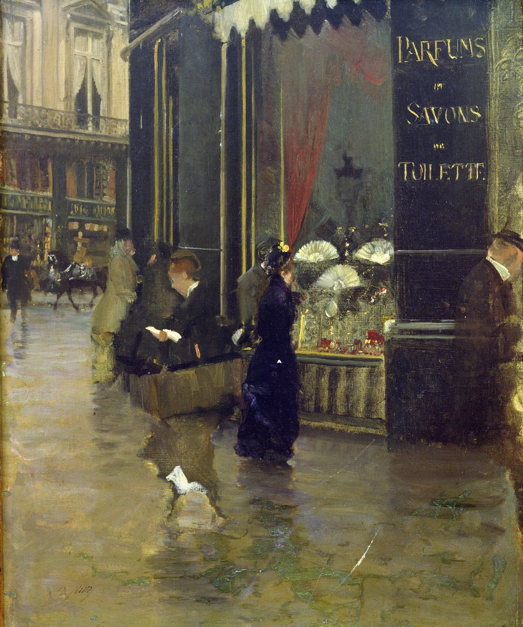 La Parfumerie Viollet, Boulevard des Capucines da Giuseppe de Nittis