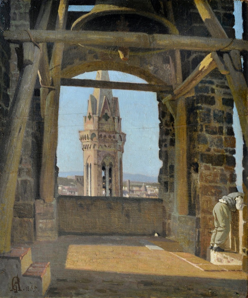 Torre del Palazzo del Podestà da Giuseppe Abbati