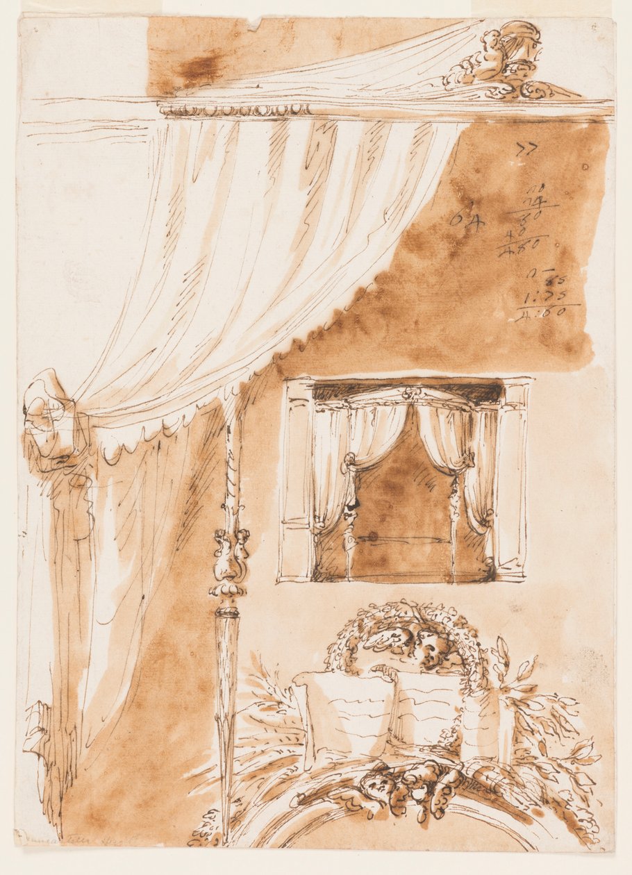 Alcova del letto da Giuseppe Barberi