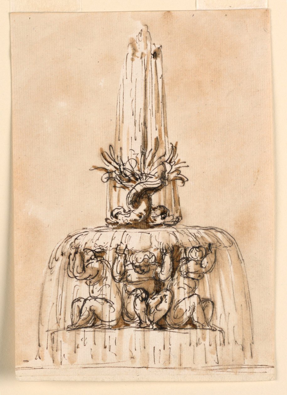Progetto per una fontana da Giuseppe Barberi