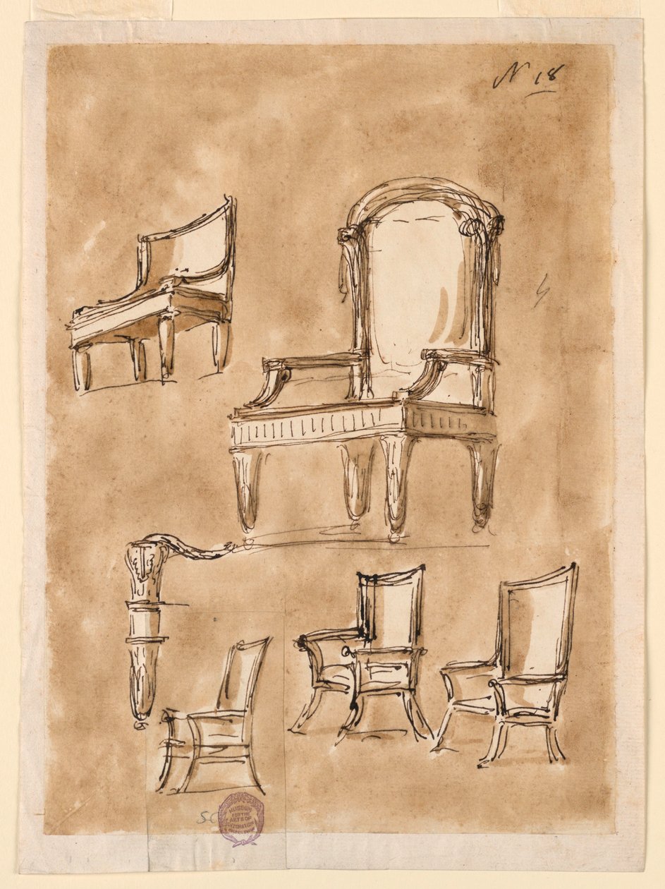 Quattro sedie da Giuseppe Barberi