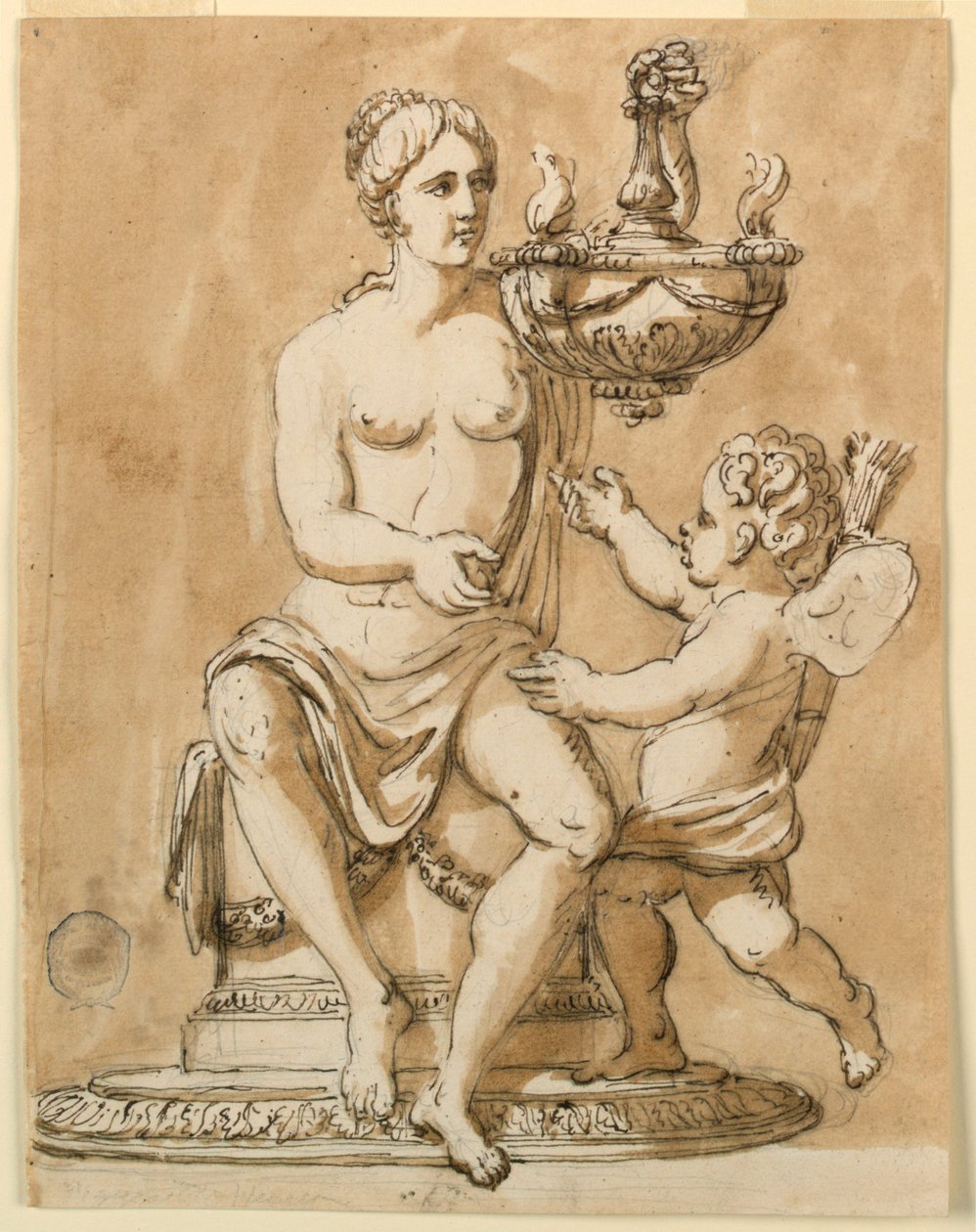 Lampada a olio da Giuseppe Barberi