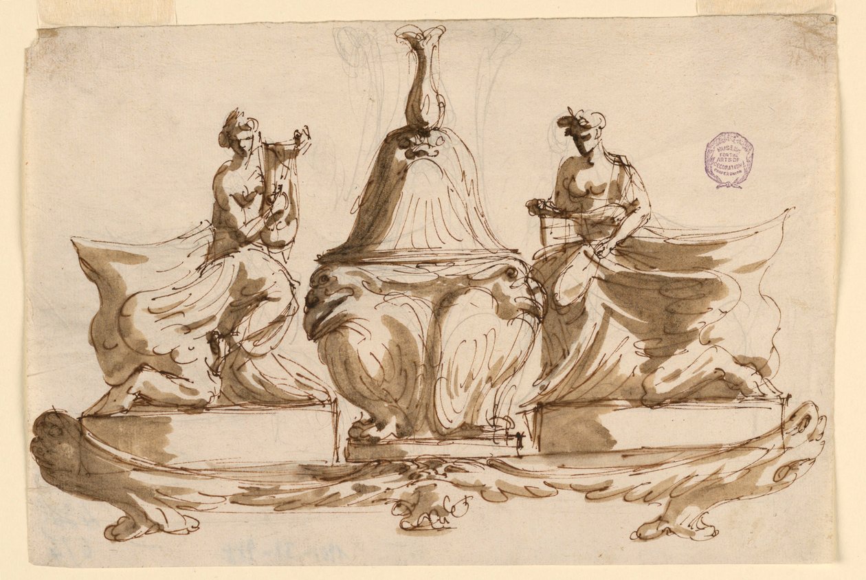 Design per un calamaio da Giuseppe Bernardino Bison