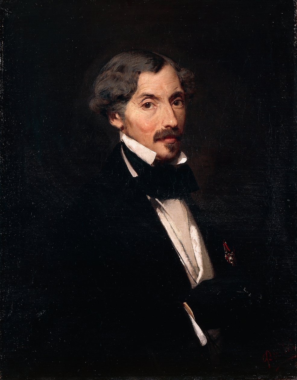 Ritratto di Andrea Maffei da Giuseppe Bertini