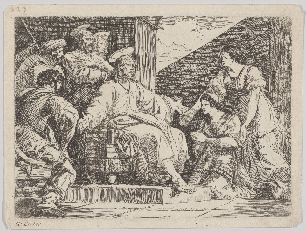 Cristo seduto che predica, 1766 da Giuseppe Cades