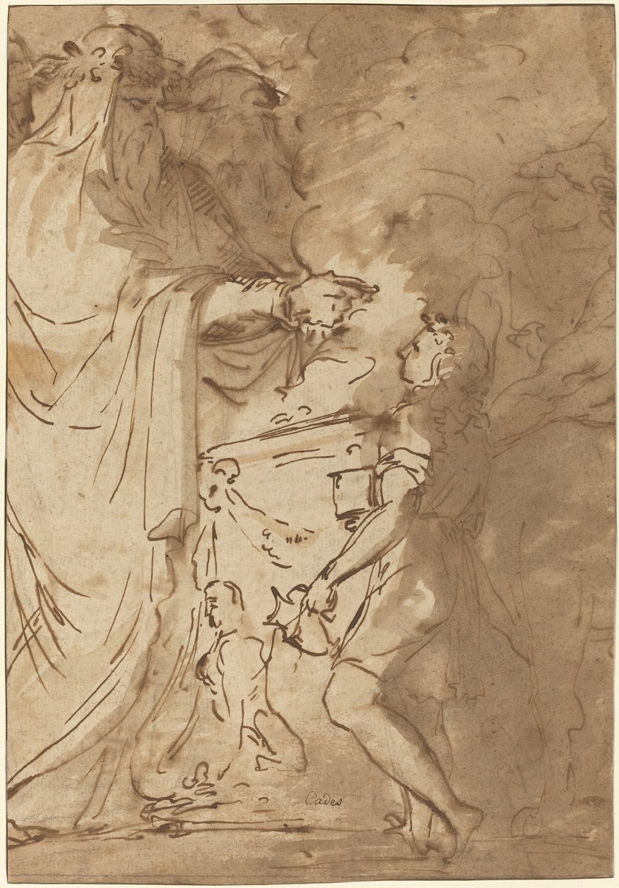 Sacrificio (recto) da Giuseppe Cades