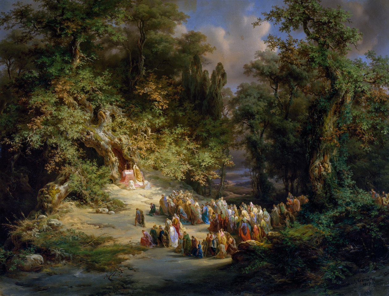 Messa cristiana primitiva nella foresta da Giuseppe Camino