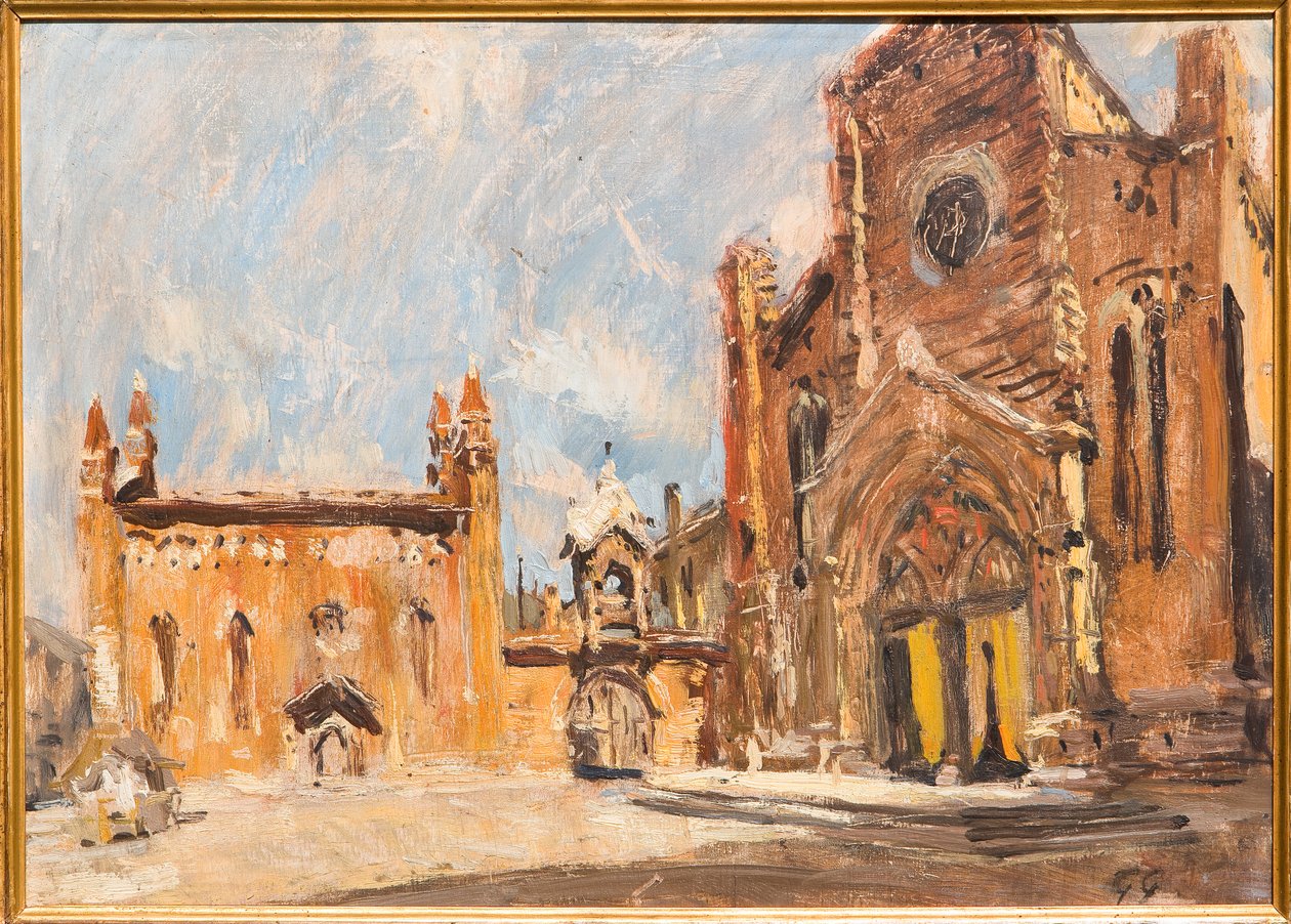 Piazza a Verona da Giuseppe Graziosi