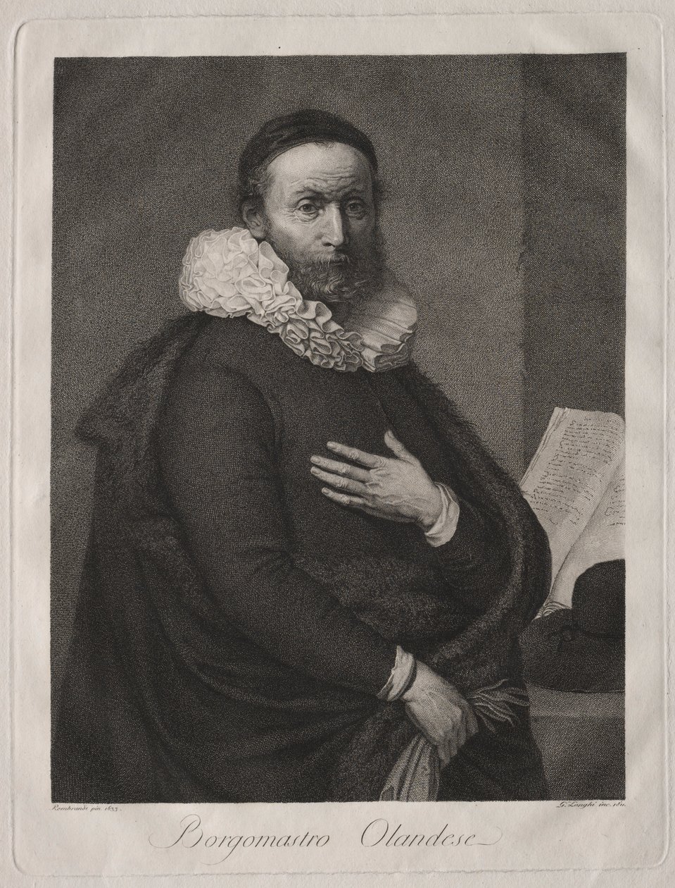 Il borgomastro olandese da Giuseppe Longhi