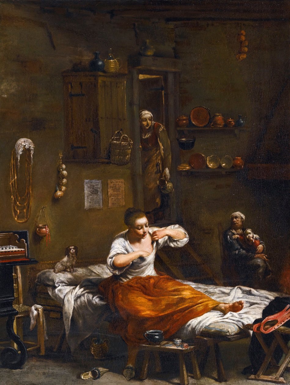 La caccia alle pulci da Giuseppe Maria Crespi