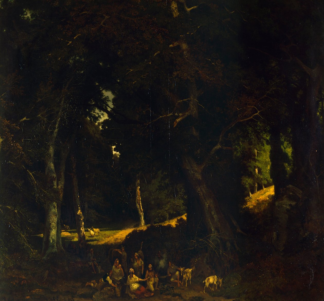 Accampamento di zingari da Giuseppe Palizzi