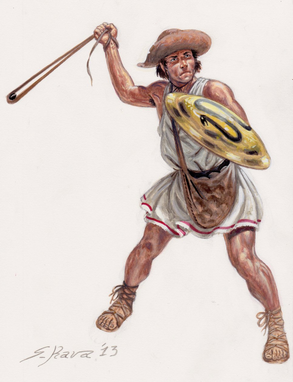 Guerriero greco assassino da Giuseppe Rava